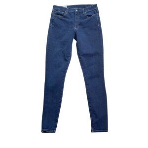 Gap Womens High Rise Skinny Jeans 31L Dark Blue Denim u